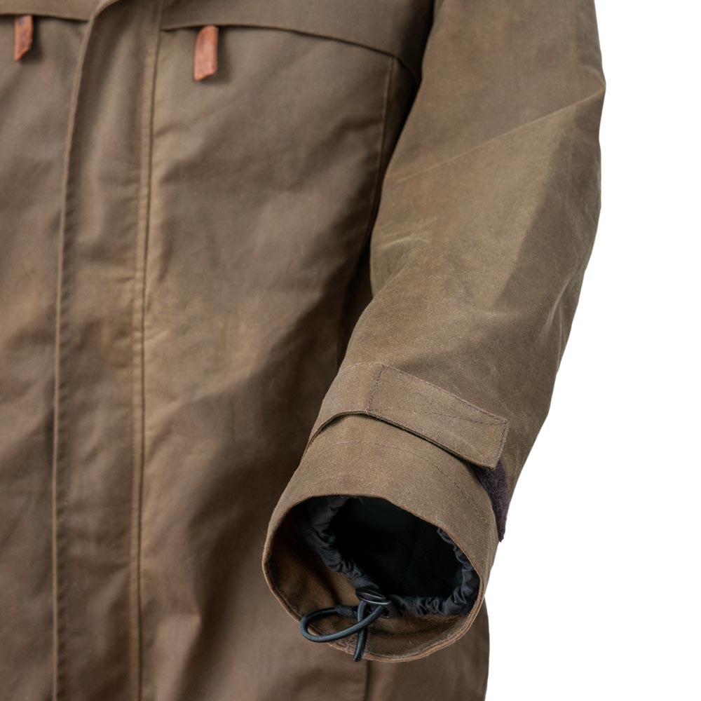 STEINKAUZ Wachsjacke REGENSEGEN Khaki