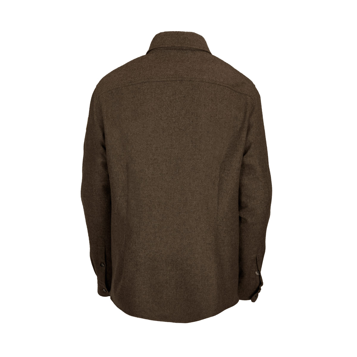 Merino-Lodenhemd "Grimbart" Braun - New Fit