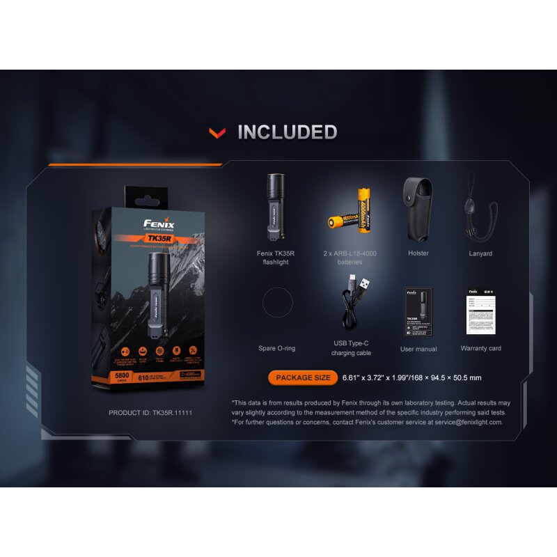 Fenix TK35R LED Taschenlampe