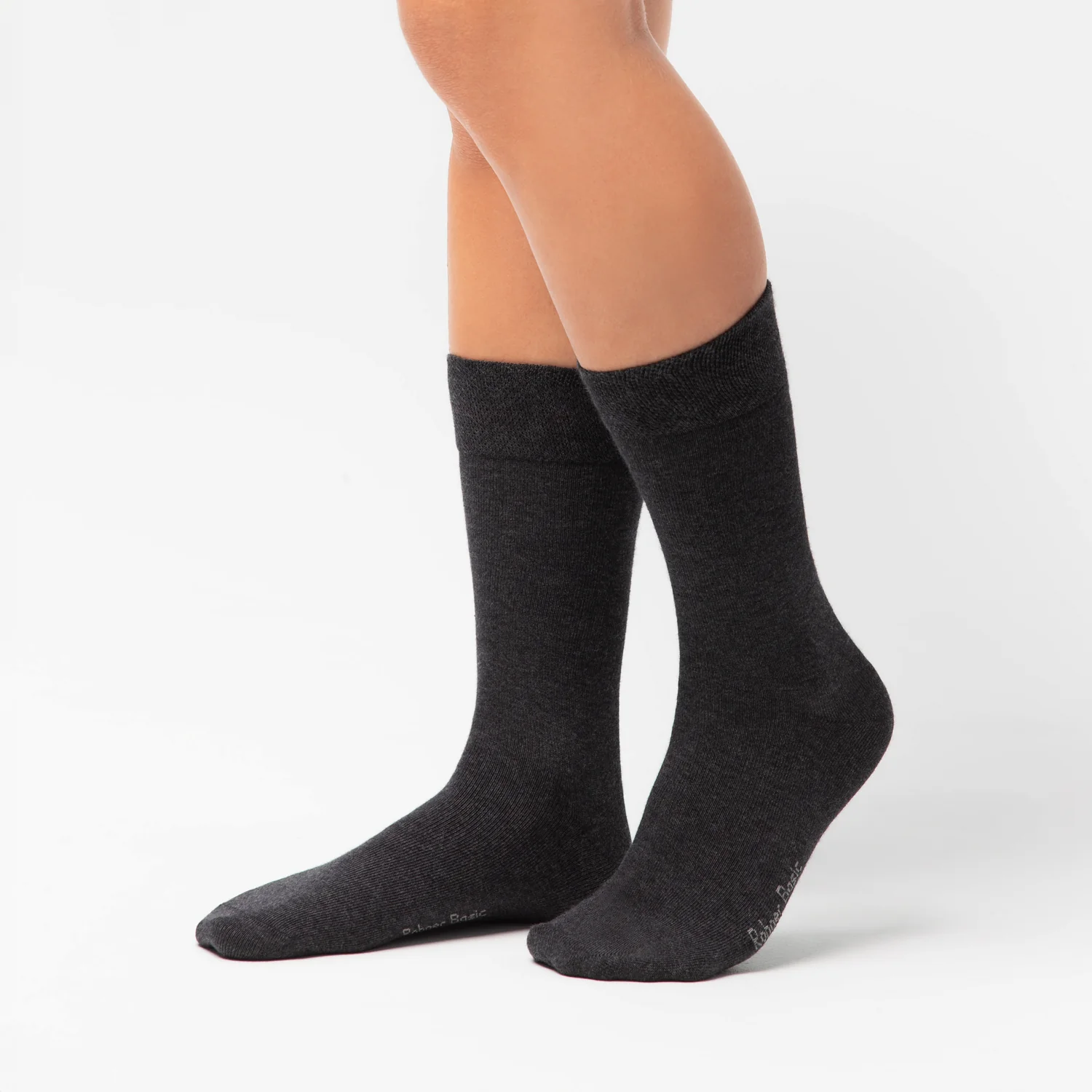 Rohner Basic Cotton II, 3er Pack anthrazit