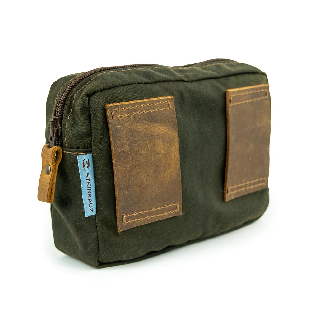 Modulus® Gürteltasche RV gross - Waxed Cotton Oliv