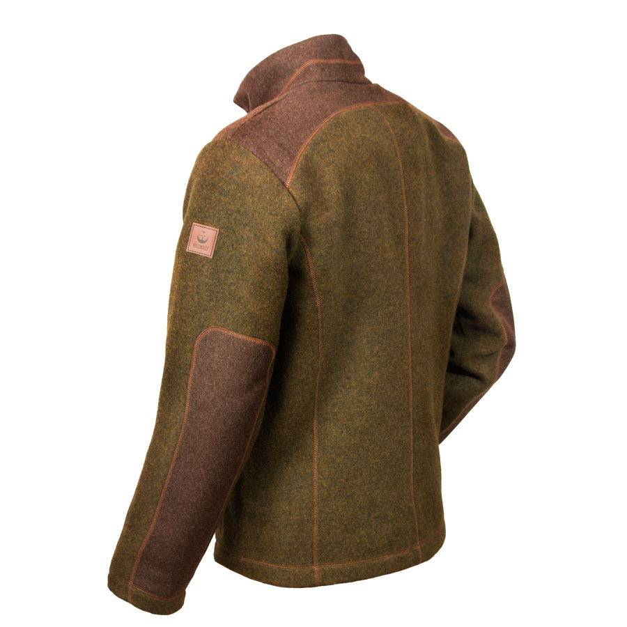Loden-Fleecejacke "Urs" - moosgrün