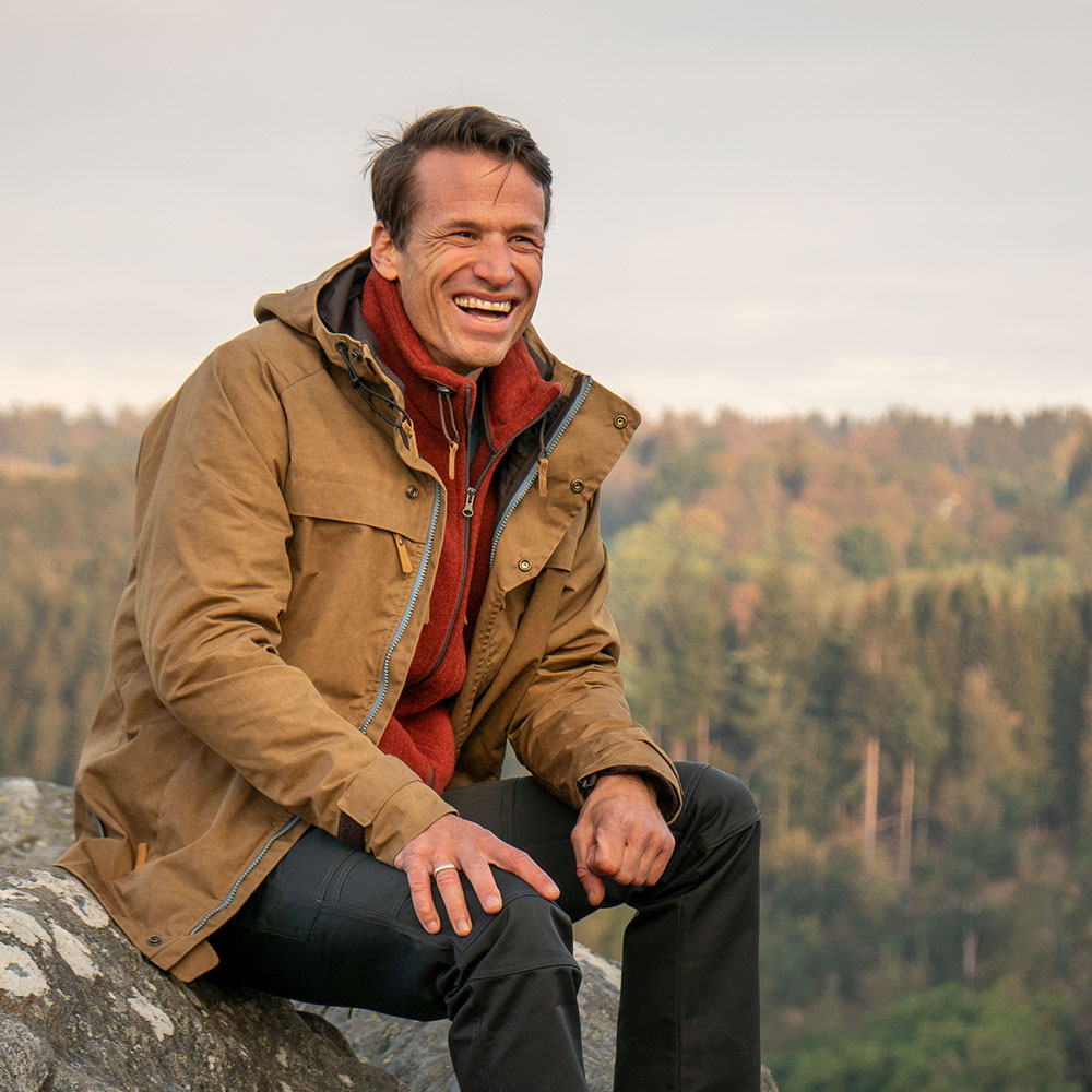 STEINKAUZ Outdoorjacke "Windfang" Khaki