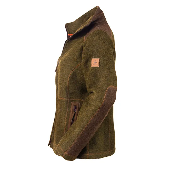Loden-Fleecejacke "Adele" - moosgrün