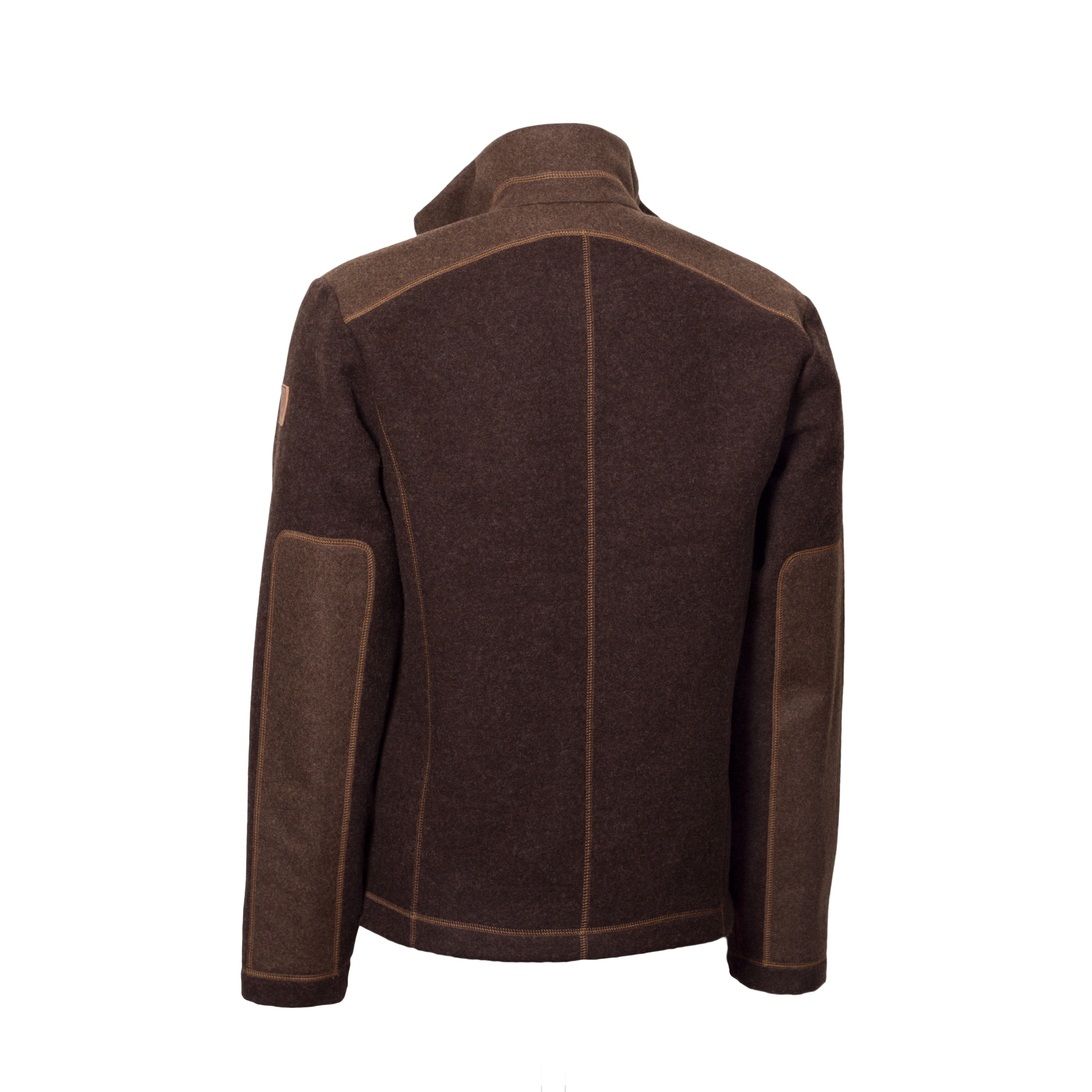 Loden-Fleecejacke "Urs" - dunkelbraun