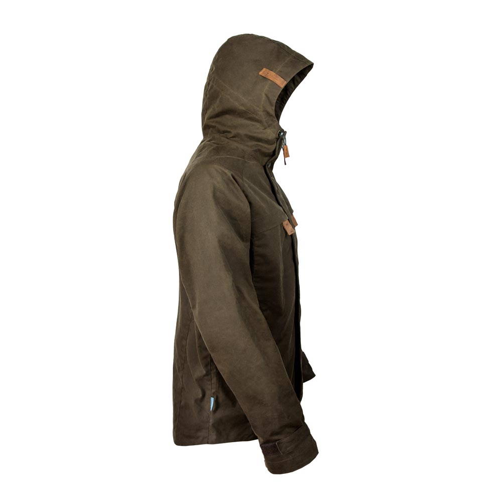 STEINKAUZ Wachsjacke "Regensegen" Dunkeloliv