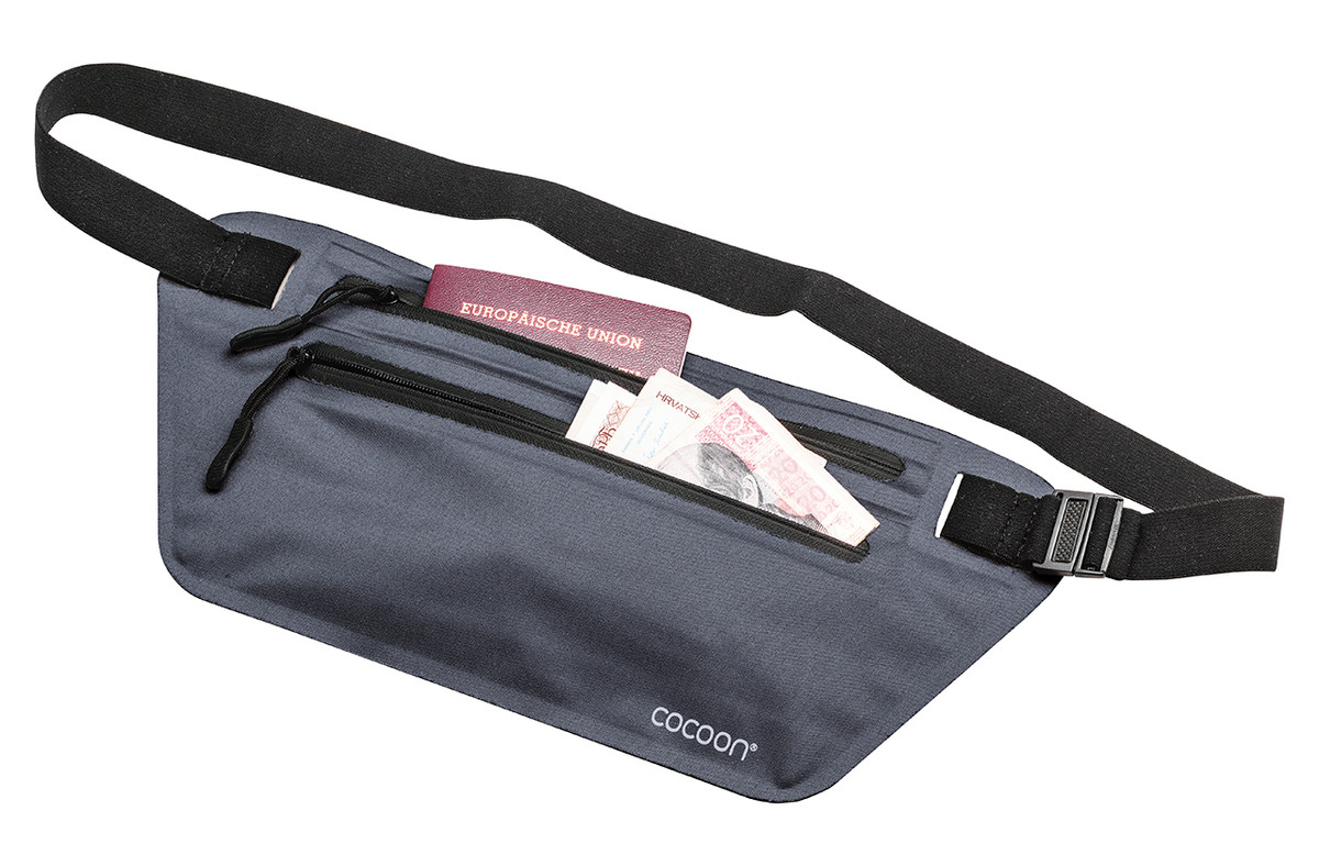Cocoon Secret Waist Wallet - Flache Bauchtasche - blau