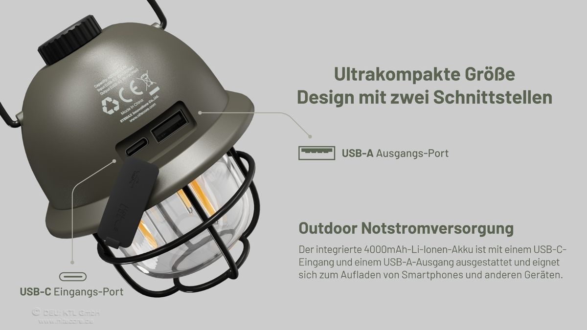Nitecore Camp Light LR40 Olivgrün