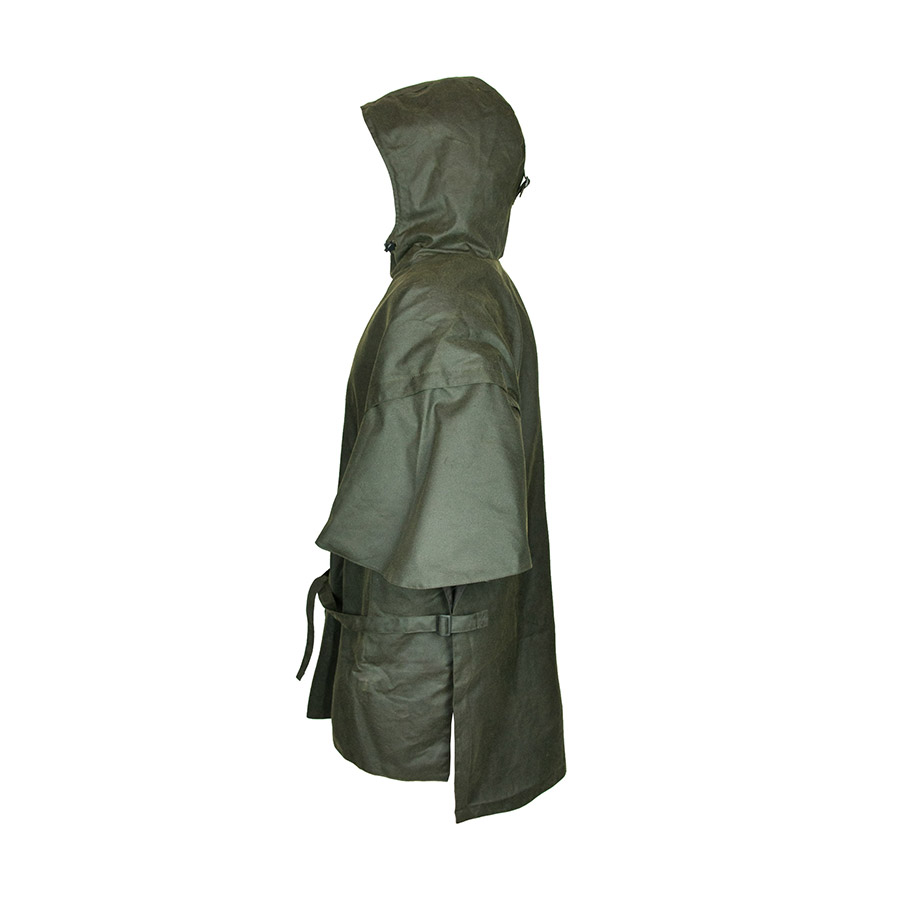 Regencape "Wassermann" aus Waxcotton - oliv