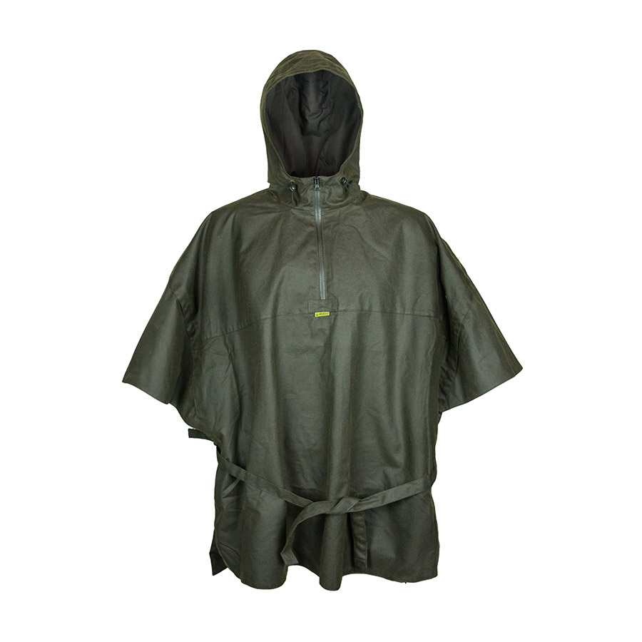 Regencape "Wassermann" aus Waxcotton - oliv