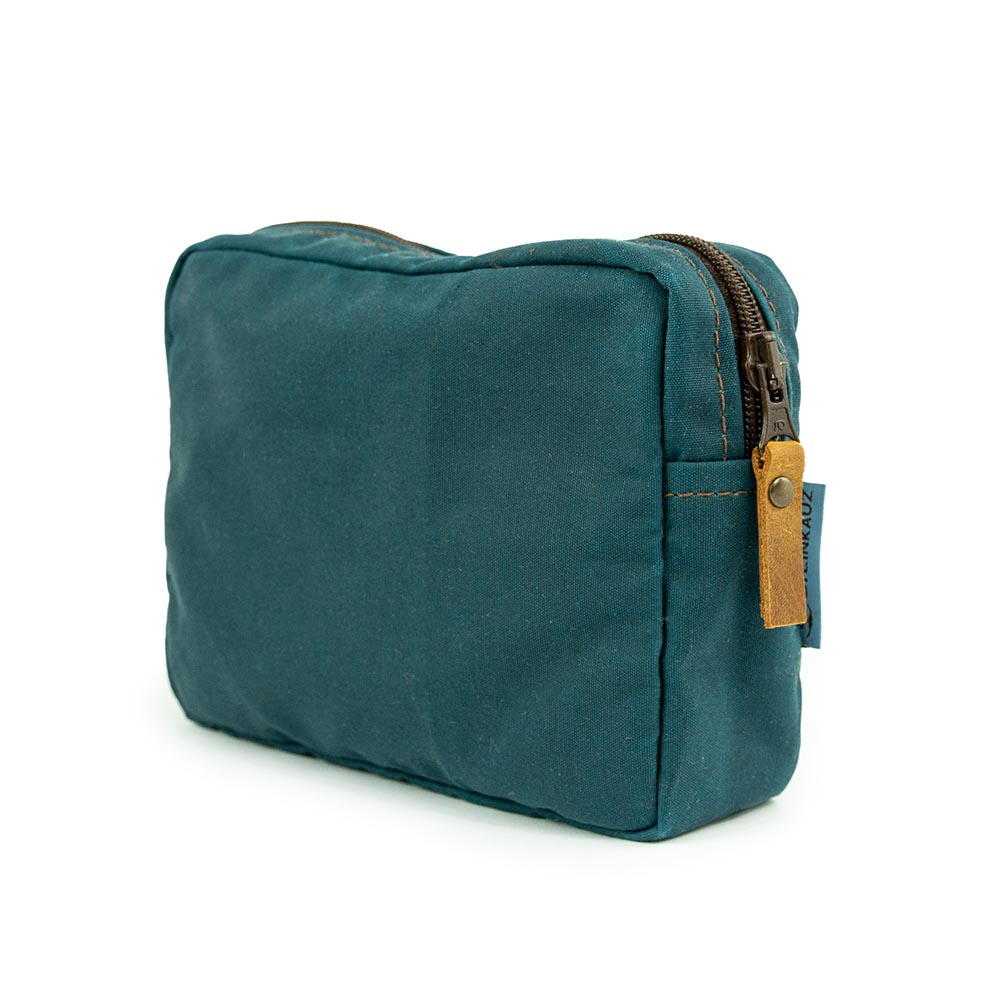 Modulus® Gürteltasche RV groß - Waxed Cotton Petrolblau