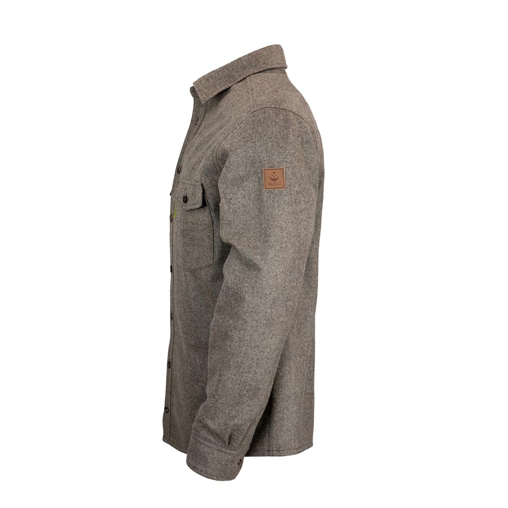 Merino-Lodenhemd "Grimbart" Grau - New Fit