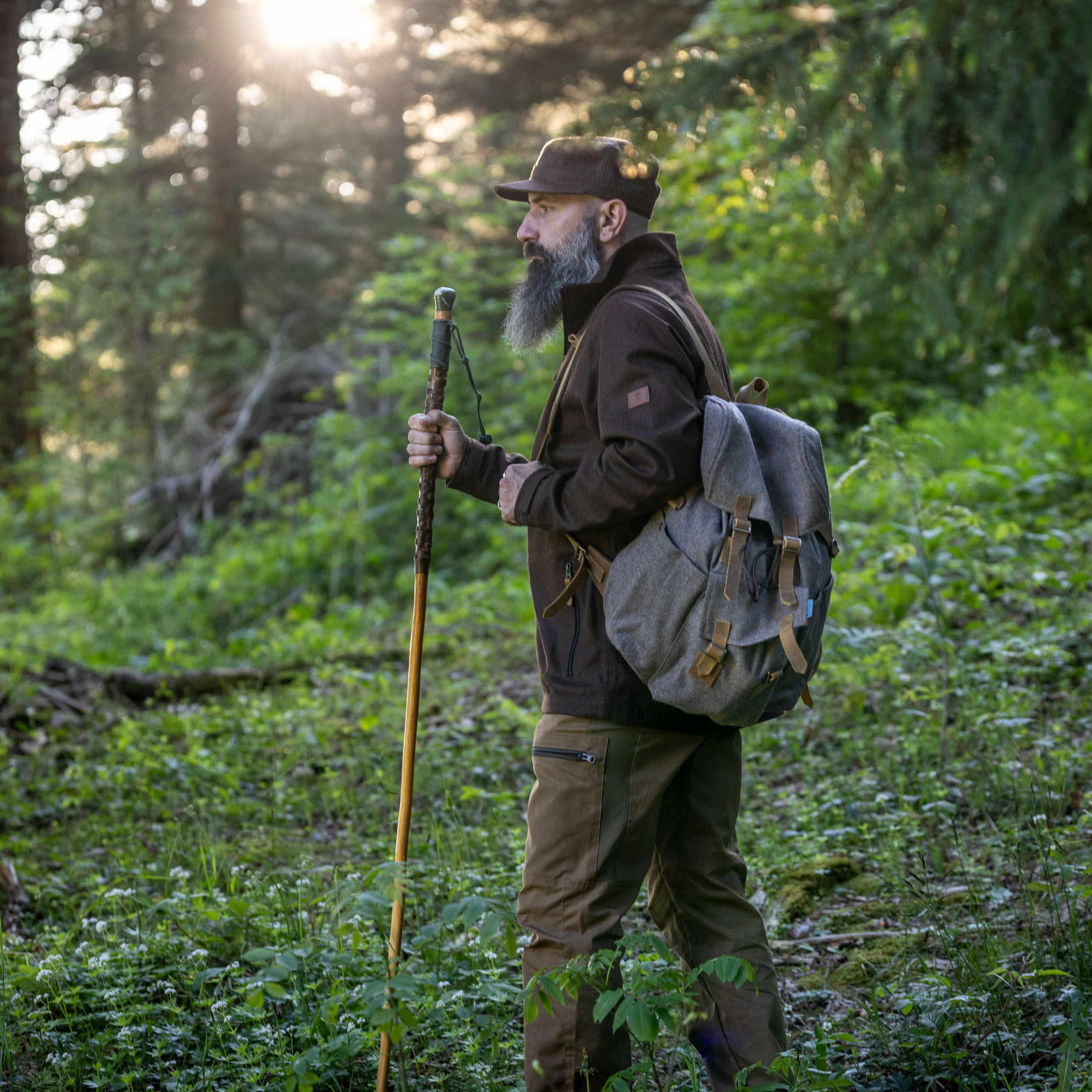 Herrenjacke "Kragenraudi" - Braun