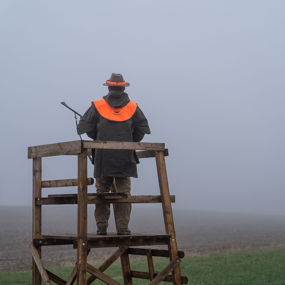 Regencape "Wassermann" aus Waxcotton - oliv