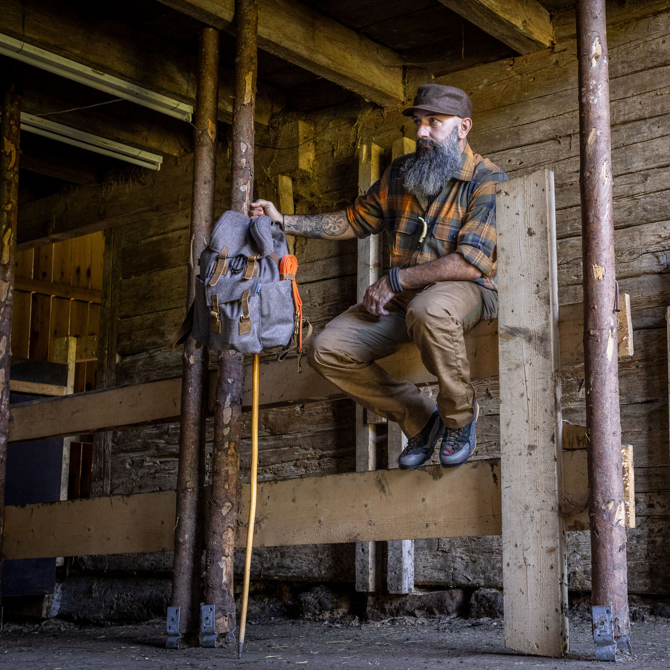 Wanderrucksack "Tannhorn II" - Steingrau