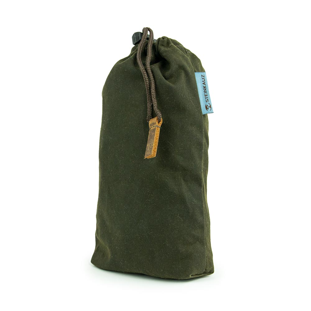 Modulus® Flaschenbeutel - Waxed Cotton Oliv