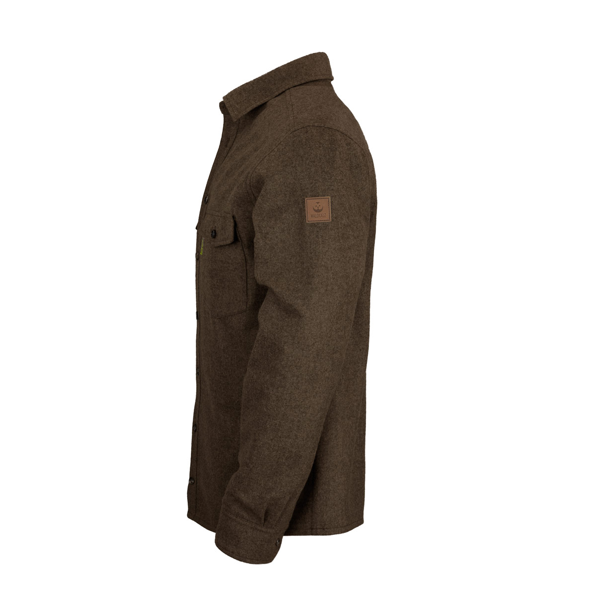Merino-Lodenhemd "Grimbart" Braun - New Fit