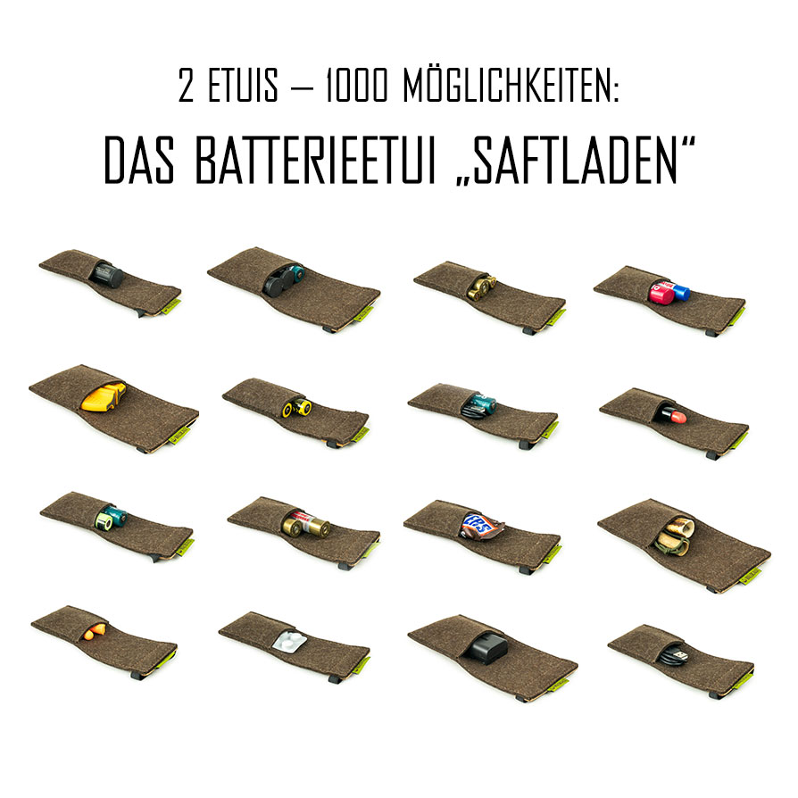 Batterieetui "Saftladen"