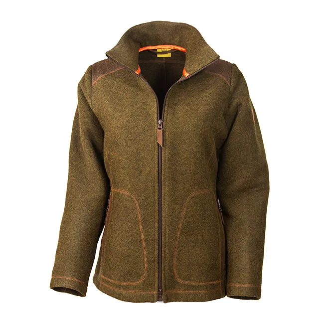 Loden-Fleecejacke "Adele" - moosgrün