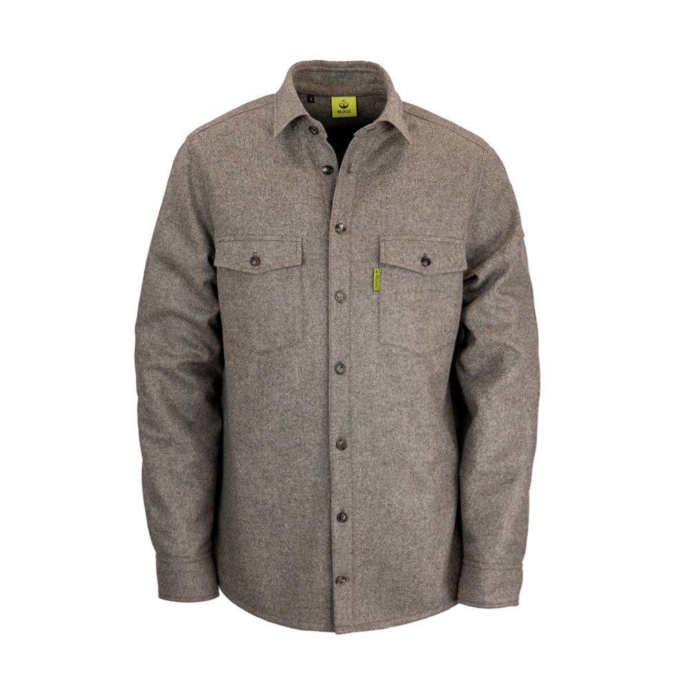 Merino-Lodenhemd "Grimbart" Grau - New Fit