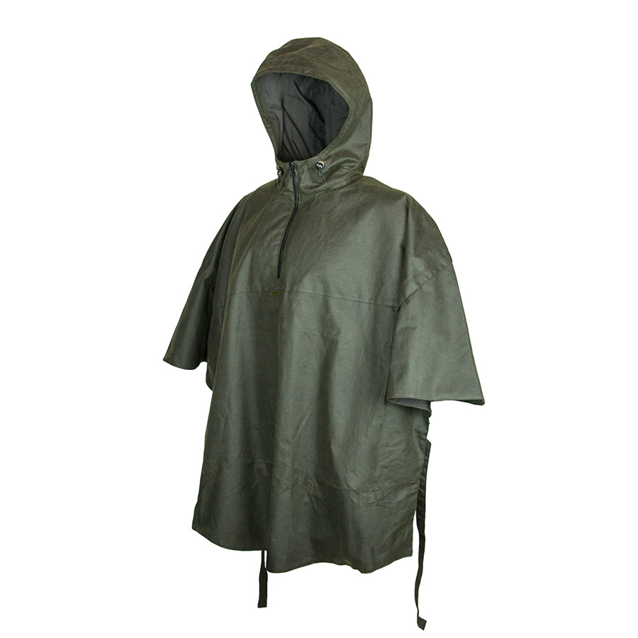 Regencape "Wassermann" aus Waxcotton - oliv