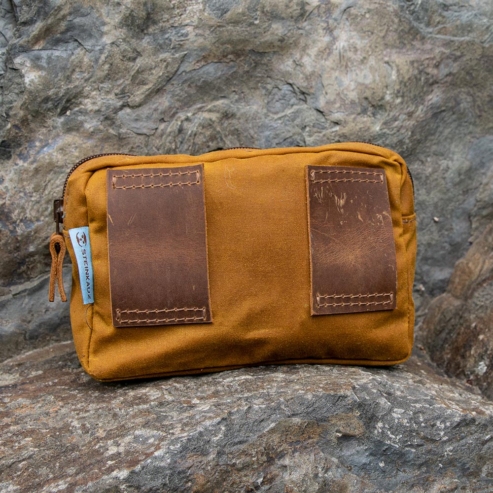 Modulus® Gürteltasche RV groß - Waxed Cotton Safran