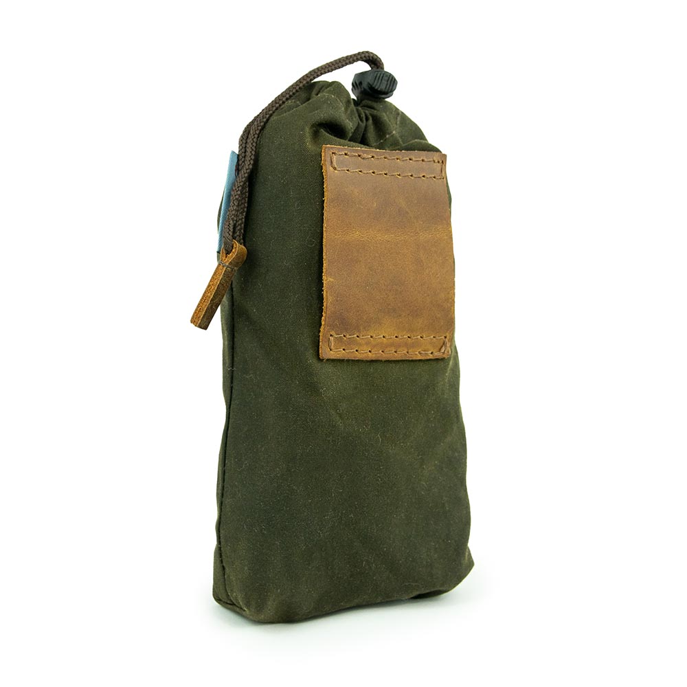 Modulus® Flaschenbeutel - Waxed Cotton Oliv