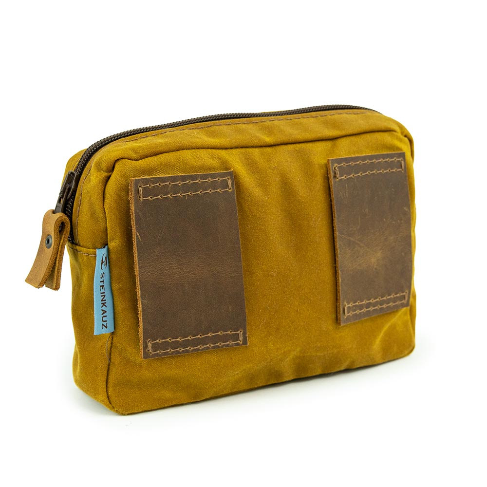 Modulus® Gürteltasche RV groß - Waxed Cotton Safran