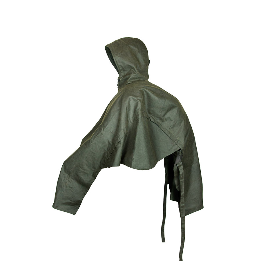 Regencape "Wassermann" aus Waxcotton - oliv