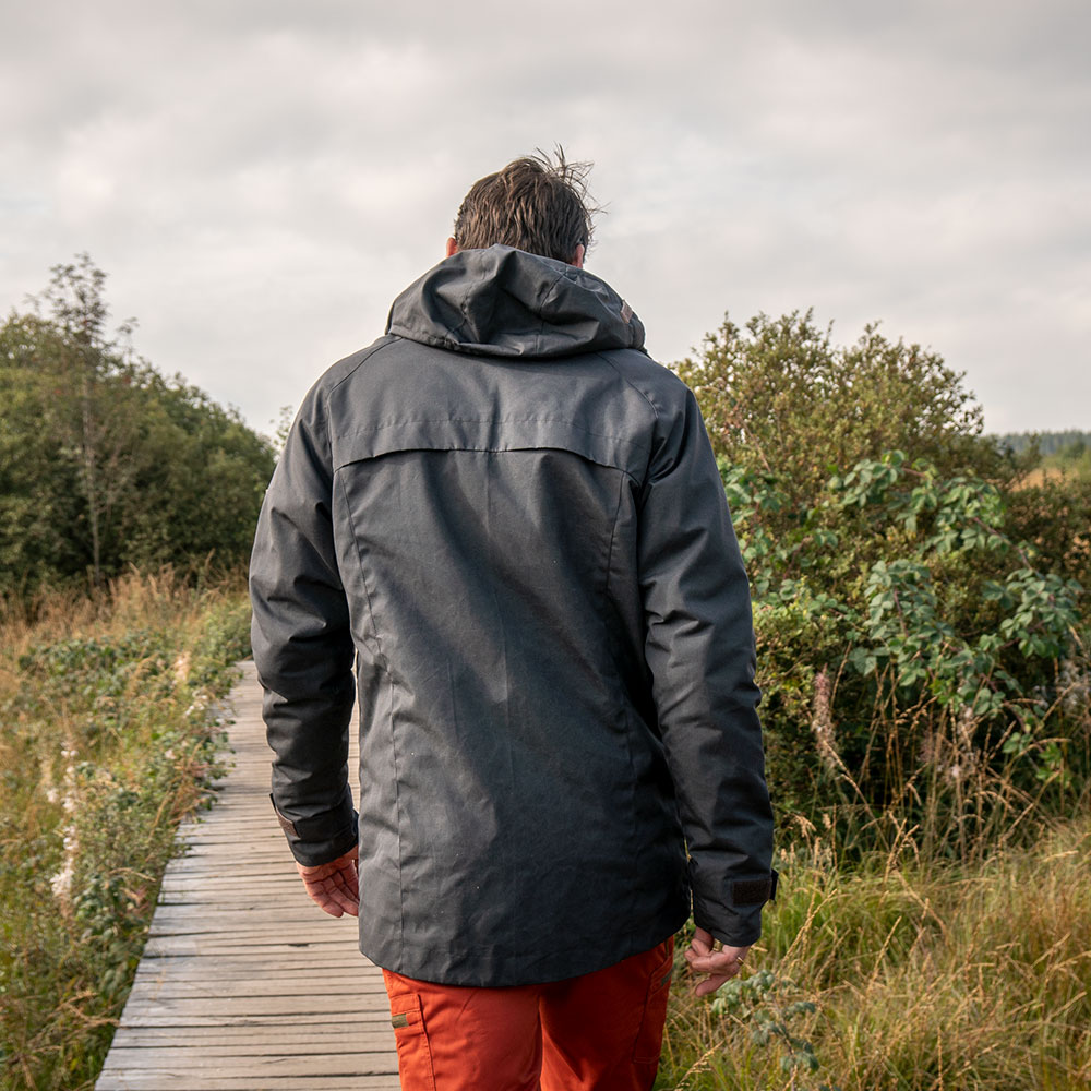 STEINKAUZ Outdoorjacke "Windfang" Anthrazit