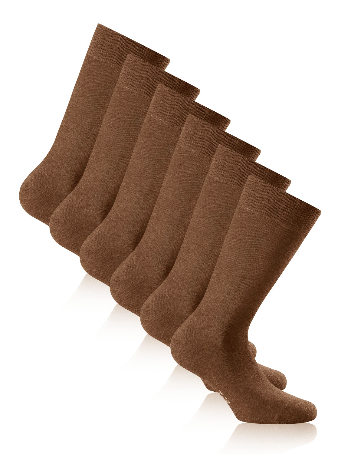 Rohner Basic Cotton II, 3er Pack braun