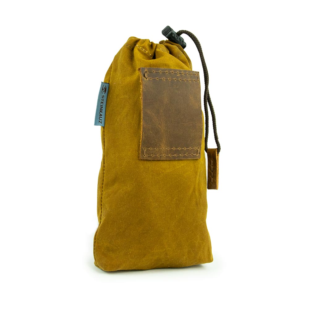 Modulus® Flaschenbeutel - Waxed Cotton Safran