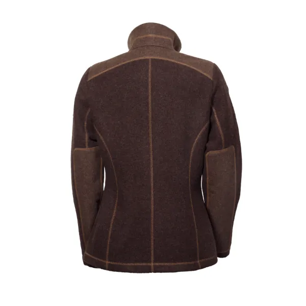 Loden-Fleecejacke "Adele" - dunkelbraun