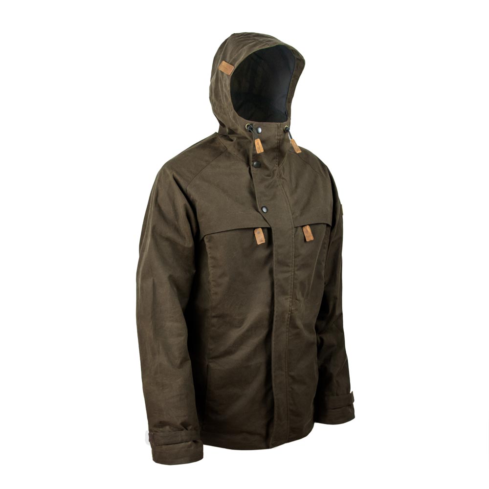 STEINKAUZ Wachsjacke "Regensegen" Dunkeloliv